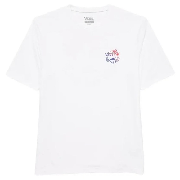 NWT* Mens Vans White Palm Tree print T-shirt size Large - Picture 1 of 5